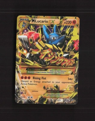 Mega M Lucario EX 113/111 Furious Fists Gold Secret Rare Holo Pokemon Card MP - Image 1 of 4