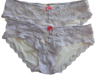 Lote de 2 bragas ultra transparentes Victoria's Secret púrpura malla años 90 de colección talla pequeña Foto 1 de 4