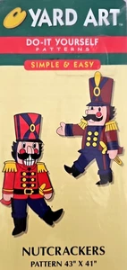 Vintage 1998 Yard Art Nussknacker 43x41 Do-It Yourself Weihnachtsmuster - Bild 1 von 5