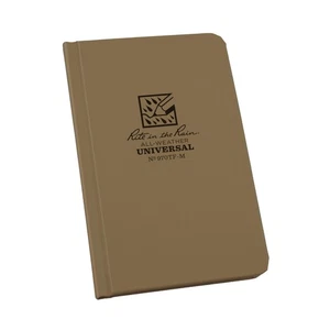 Weatherproof Beige Blank Book 160 Pages Durable Waterproof Notebook - Picture 1 of 8