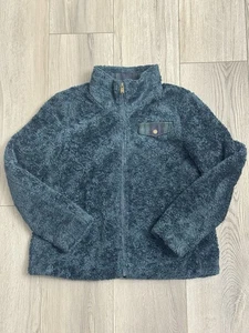 Pendleton Jacke Damen Large blau Sherpa Fleece durchgehender Reißverschluss Langarm klassisch - Bild 1 von 7
