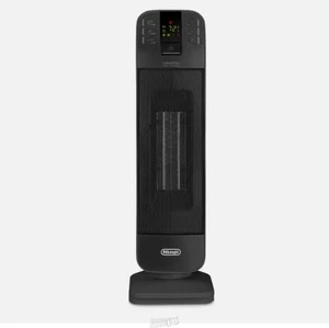 Delonghi 1500W Ceramic Tower Space Heater w/ Thermostat 5697584 Black - Picture 1 of 5