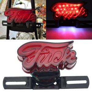 Motorrad Modifizierte LED Brems Rückleuchte Lauf Stop Lampe Nummernschild - Bild 1 von 10