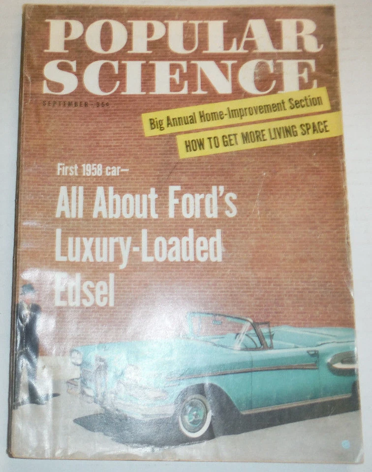 Popular Science Magazine All About Ford's Luxury Edsel September 1957 120414R - Image 1 of 1