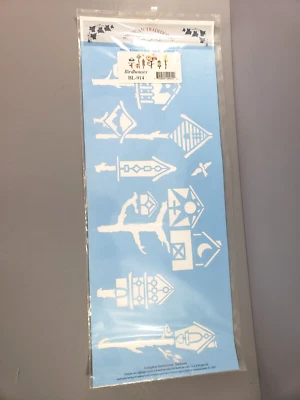 Plantilla láser azul vintage AMERICAN TRADICIONAL pajareras Foto 1 de 4