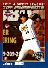 2017 Midwest League Prospects Choice #5 Jahmai Jones Roswell Georgia GA Card