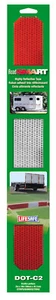 Tiras de cinta reflectante de seguridad autoadhesiva LifeSafe rojas y plateadas 2"x18" - paquete de 4 - Imagen 1 de 2