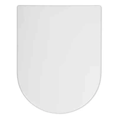 D-Form WC Sitz Soft-Close, Edelstahl Scharniere, antibakteriell - Bild 1 von 4