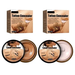 Tattoo Cover Up 2 Colors Invisible Waterproof ConcealerLong Lasting Professio... - Picture 1 of 7