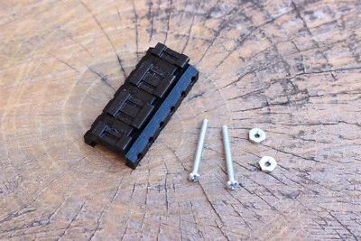 AIRPOWER3D Picatinny Rail to Nerf Rail (3-Slots) Adapter for Airgun, Airsoft Gun, Paintball