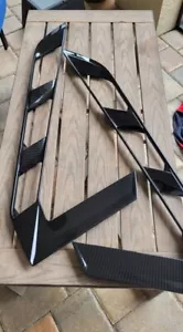 Corvette C8 Hydro Carbon Fiber Rear Decklid Hatch Vent Pair Coupe 20-24 - Picture 1 of 7