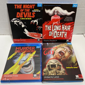 Horror Blu Ray Lot Raro Video Umberto Lenzi Movie Slipcover & Booklets