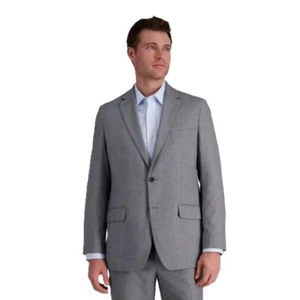 Haggar H26 Men's Size 36 Regular 36R Tailored Fit & Stretch Gray Suit Jacket - Picture 1 of 6