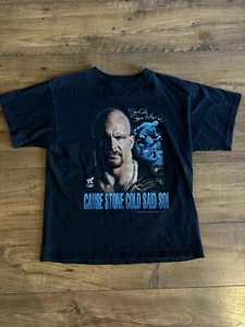 Vintage TNT Steve Austin “Cause Stone Cold Said So” 1999 T Shirt 90s - Youth XL - Picture 1 of 7