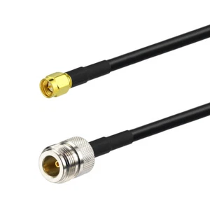 Cable adaptador recto tipo N hembra a macho coaxial RG223 coleta 50 cm - Imagen 1 de 6