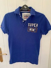 Mens Blue Polo Shirt From SUPERDRY - Size S