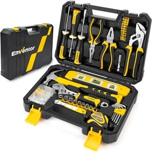 Tool Kit Set, 108PCS General Household Hand Tool Kit with Storage Toolbox, Small - Picture 1 of 8