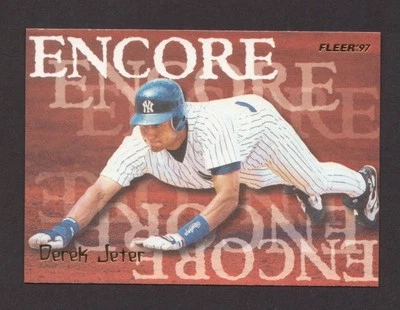 1997 Fleer #703 Encore DEREK JETER Yankees NRMT - Image 1 of 2