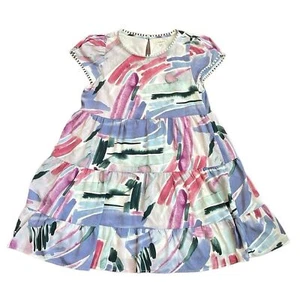Jodifl Dress Woman's S Watercolor Pastel Tiered Flowy - Picture 1 of 11