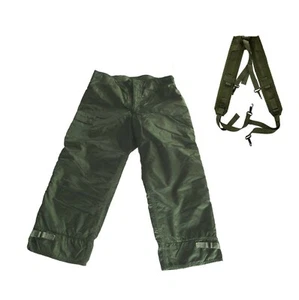 USGI Waterproof Pile-Lined Extreme Cold Trousers Snow Pants & Suspenders, Large - Picture 1 of 7