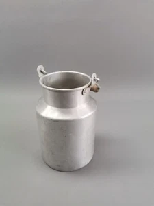 Milchkanne Milchkrug Topf Kanne Krug Aluminium Alu DEKO Eimer bepflanzen 18cm - Bild 1 von 12