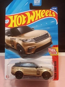 Hot Wheels Range Rover Velar Then And Now Metallic Gold Diecast 1:64 Scale New - Picture 1 of 2