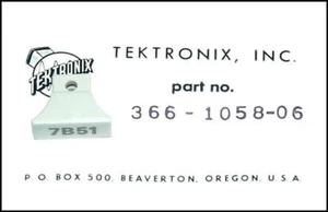 1 PC Tektronix 366-1058-06 Pull Tab For 7B51 7000 Series Plug-In NOS - Picture 1 of 1