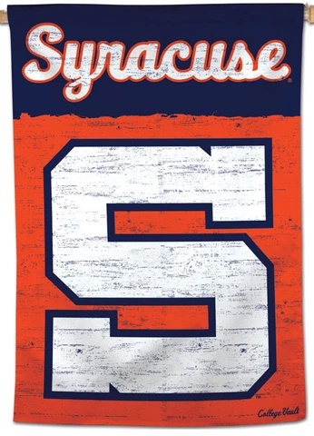 Syracuse Orange 1950s Style College Vault Series Official NCAA 28x40 BANNER Flag Cover