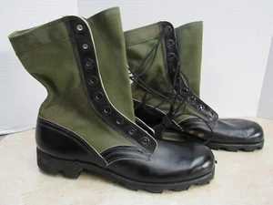 Botas de combate de la era de Vietnam de Estados Unidos talla 9XN 1970 con fecha Spike Protect RO SEARCH - Imagen 1 de 20