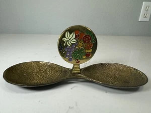 Vintage Israel Brass Fruit And Nut Dish - Picture 1 of 8