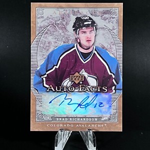 Brad Richardson 2007-08 Upper Deck Artifacts Auto-Facts #AF-BR Auto Avalanche