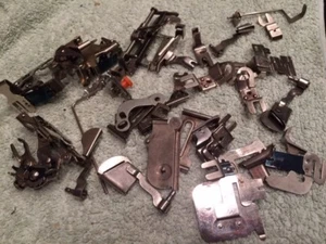 Vintage Presser Foot Feet Toe Sewing Machine 32 Parts Lot Unknown Machine Parts - Picture 1 of 11