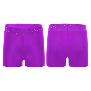 Kids Girls Activewear Gymnastics Bottoms Performance Shorts Fitness Dancewear - Picture 1 of 63