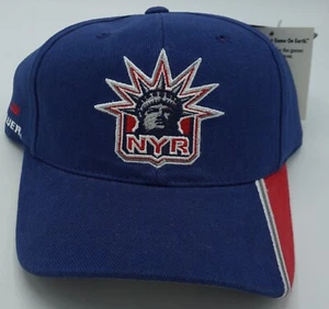 NHL New York Rangers Bauer Adult Structured Adjustable Fit Cap Hat VINTAGE NEW! - Picture 1 of 4