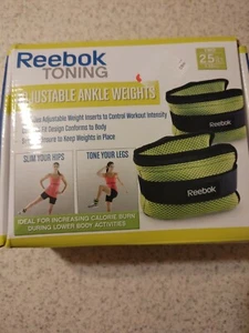 Reebok Toning Adjustable Ankle Weights 2.5 lbs. (2 Included) Workout Tone - Picture 1 of 3