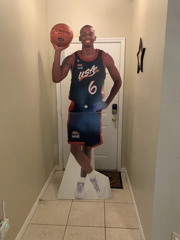 Vintage Anfernee Penny Hardaway Life Size Cardboard Cutout Team USA Used Nice 96 Cover
