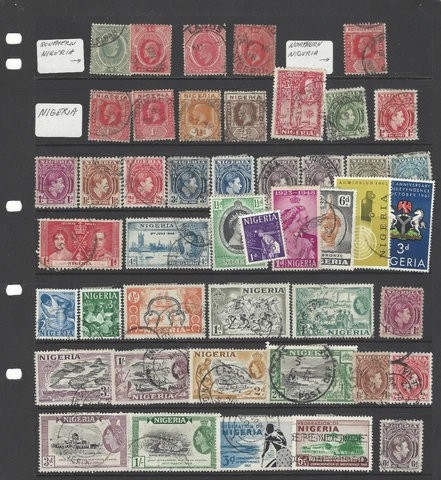 AMAZING LOT OF NIGERIA, SOUTHERN AND NORTHERN STAMPS QUEEN ELIZABETH II Cover