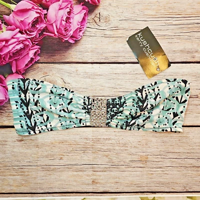 Kushcush by Kerry Cushman Bandeau Swim Top M New Bikini - Image 1 of 4