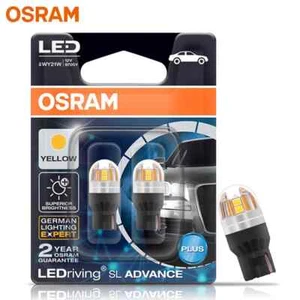 OSRAM LEDriving SL Advance LED T20 W21W 7440 Amarillo Ámbar Color Luz Señal Coche - Imagen 1 de 4
