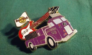 HARD ROCK CAFE Lapel Metal & Purple Enamel Pin Baltimore Fire Engine Truck 09 - Picture 1 of 5