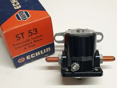 Vintage ECHLIN NAPA ST-53 SOLENOID SWITCH INSULATED BASE 6 VOLT FORD STUDEBAKER - Image 1 of 4