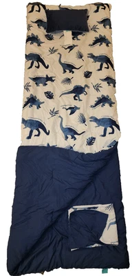 Edredón Pillowfort 3 piezas estampado de dinosaurios tamaño doble con funda de almohada y almohada Foto 1 de 4