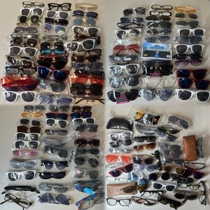 Wholesale Lot of 130+ Sunglasses Eyeglasses Foster grant, Ray Ban, Frames Only. - Picture 1 of 21