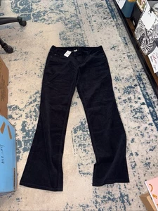 J. Pantalones cortos negros elásticos de pana talla 12R Crew Favorite Fit para mujer - Imagen 1 de 4