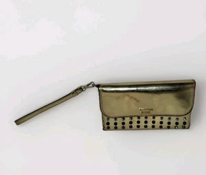 Victoria Secret Gold Metallic Studded Wristlet Wallet - Picture 1 of 9
