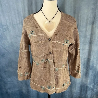 Cárdigan abierto vintage Real Comfort Chadwick’s Cottagecore otoño otoño otoño talla grande Foto 1 de 4