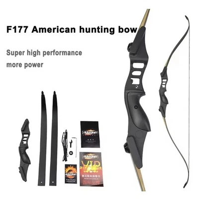American Bow Hunting Horsebow TakeDown Recurve Bow Handle Riser Fiberglasss Limb - Image 1 of 4