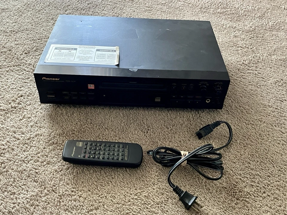 Vintage Pioneer Compact Disc CD Recorder PDR-509 W/Remote TESTED READ DESCRIPTIO - Image 1 of 4