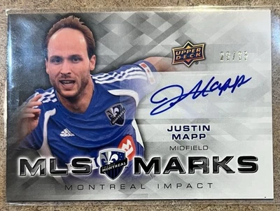 2012 Upper Deck MLS Marks Justin Mapp #MA-JM 28/35 (AU) - Image 1 of 2