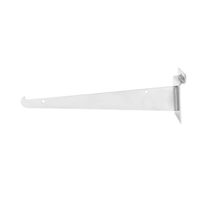 Soporte de estante Slatwall de 10" - Cromo - (Sostiene 30 libras) - Paquete de 10 - Imagen 1 de 2